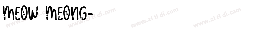 Meow Meong字体转换